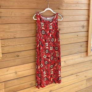 j.jill 95% Rayon/5% Spandex Sleeveless Dress.